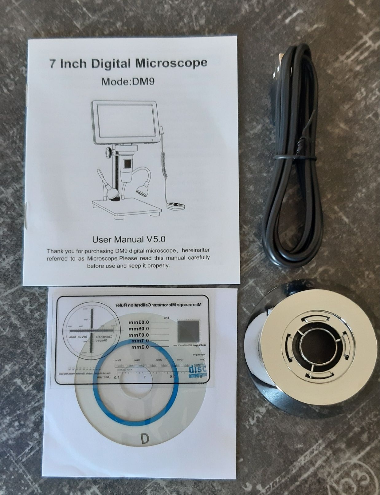 Микроскоп цифровой DM9,дисплей 7 дюймов/12mp 1200x.