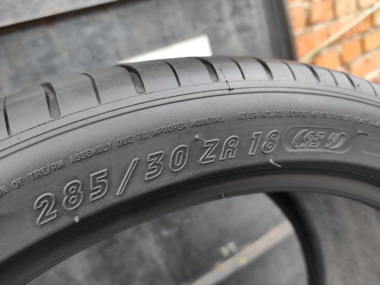 Michelin Pilot Sport PS2 285/30r18 6мм made in France ЛЕТО из Германии