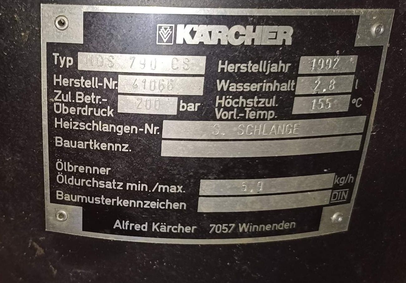 Karcher Model HDS 790 CS
