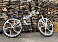 Велосипед на литых дисках рама 17-го размера спортивный складной