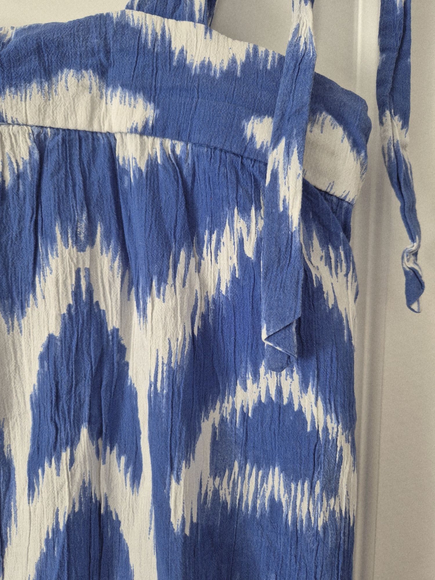 Długa letnia sukienka H&M maxi wiązana S