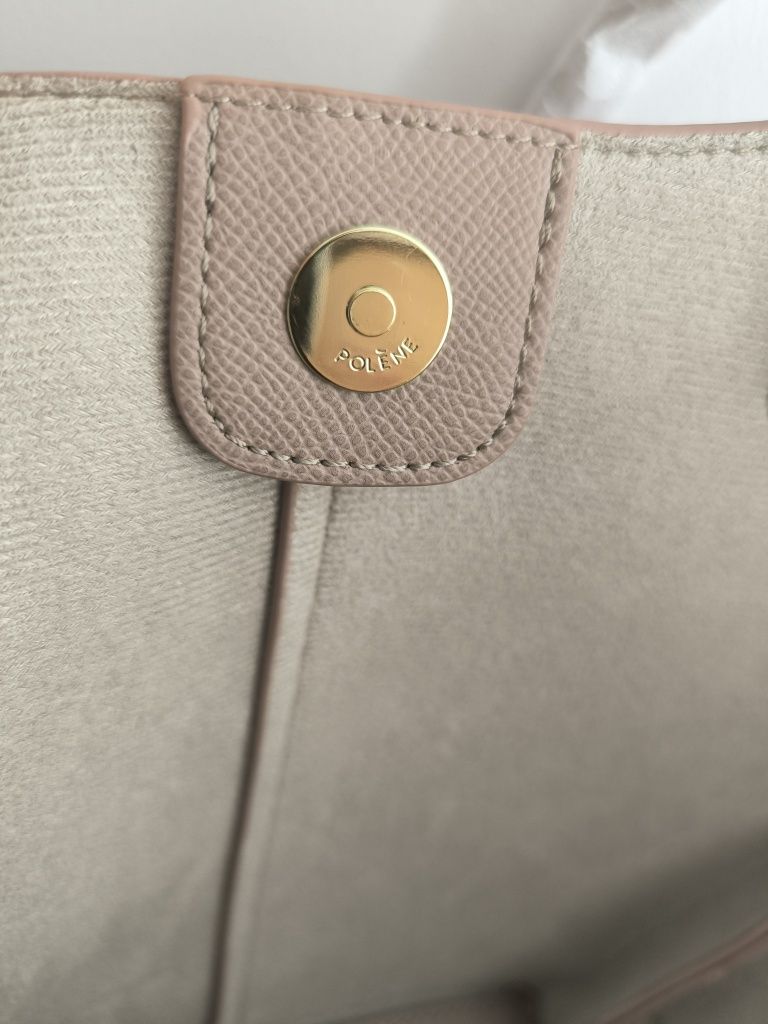 Torebka shoperka wzór jak polene mini taupe bag cyme