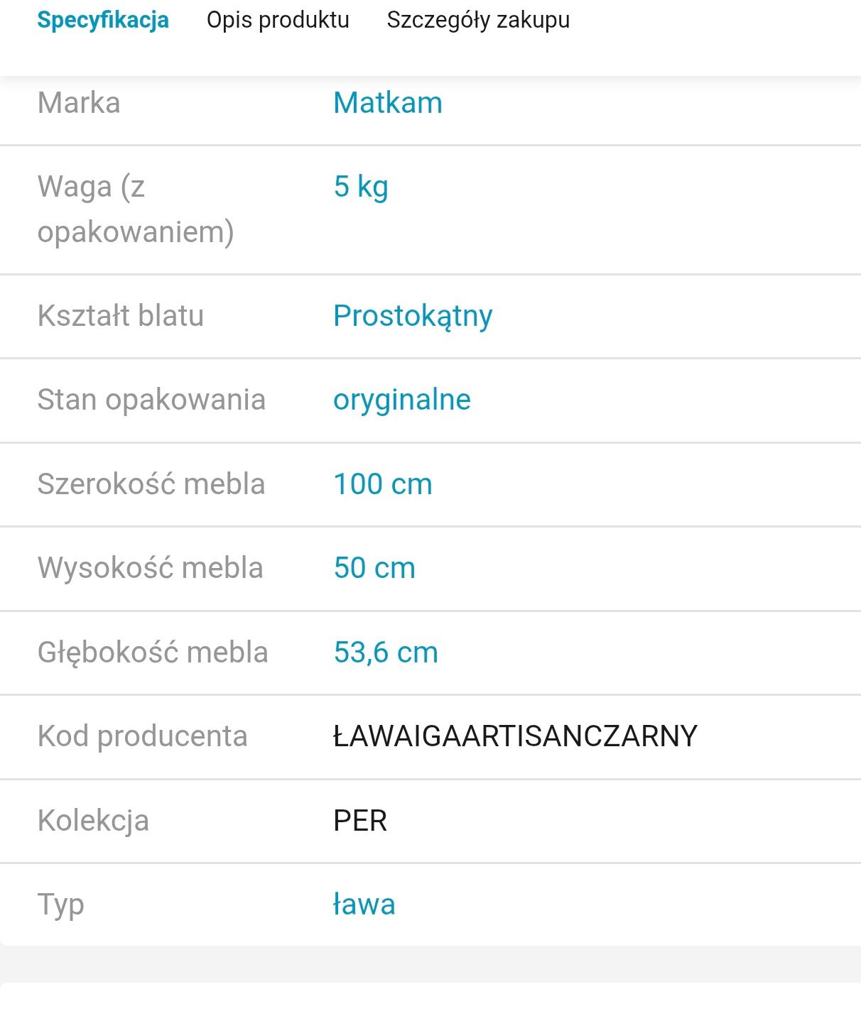Ława IGA artisan-czarny z lamelami stolik kawowy 100cm stół lamele lof