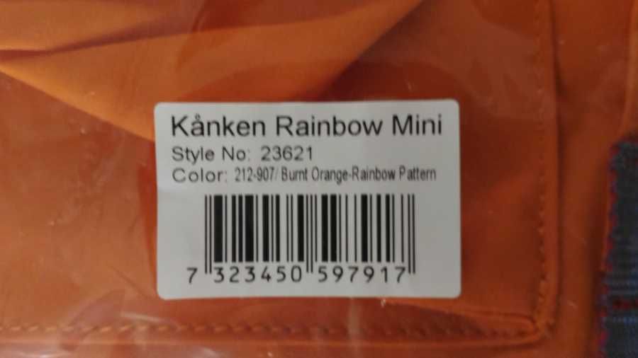 Рюкзак Fjallraven Kanken Rainbow Mini 23621. Новий, Оригінал