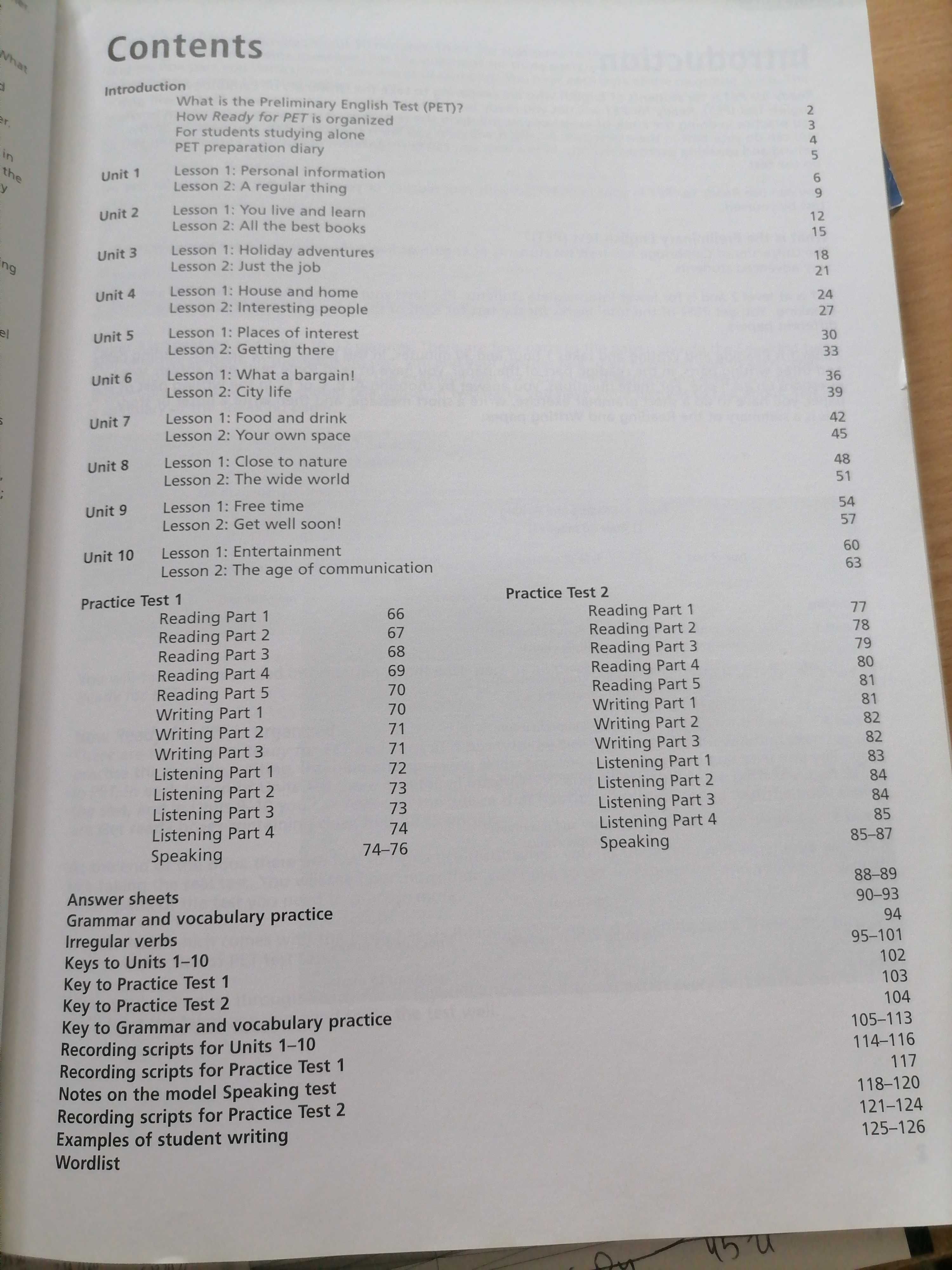 Ready for Pet with Answer Key