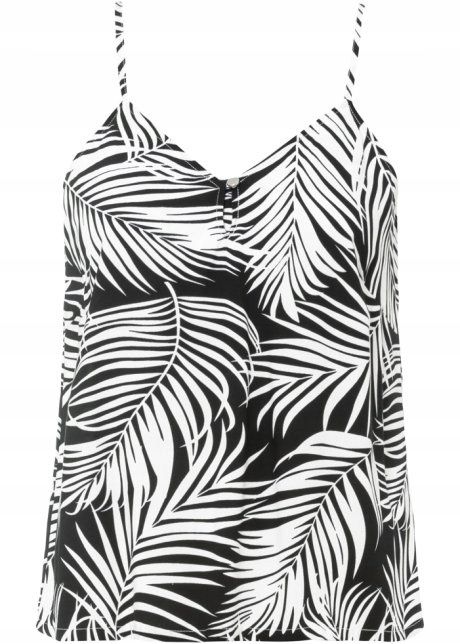 B.P.C top wzorzysty letni w liście r.44