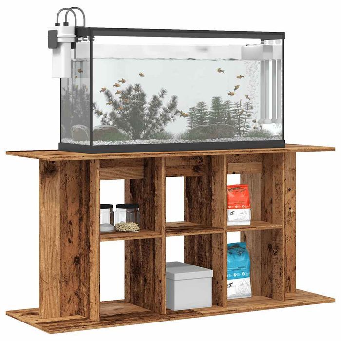 Szafka pod akwarium 120x40x60 cm, Stare Drewno, Brązowa