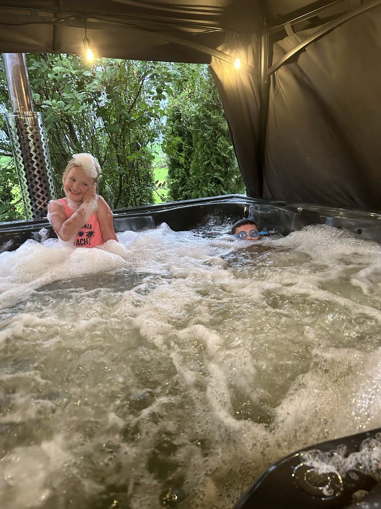 Domek całoroczny z sauną i balią