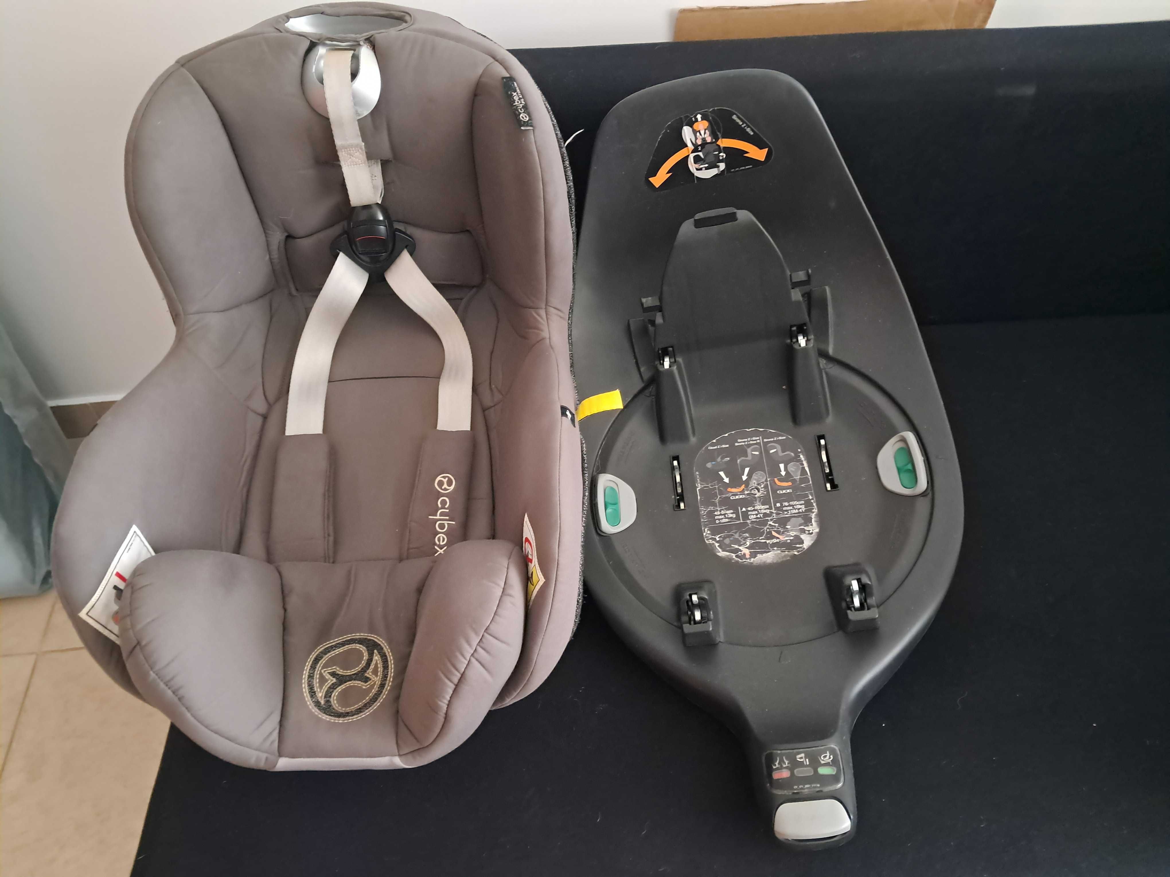Cadeira com isofix Cybex Sirona Platinum + Base Isofix 9-18Kg