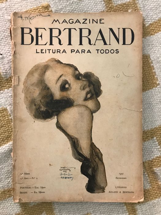 Revistas Magazine Bertrand 1927 Fevereiro Jorge Barradas