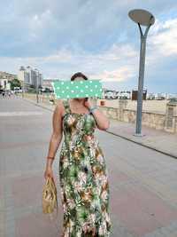 Сукня сарафан кольору хакі зелений