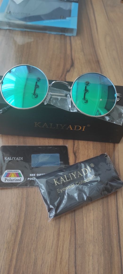 Поляризовані окуляри круглі, ретро Kaliyadi
