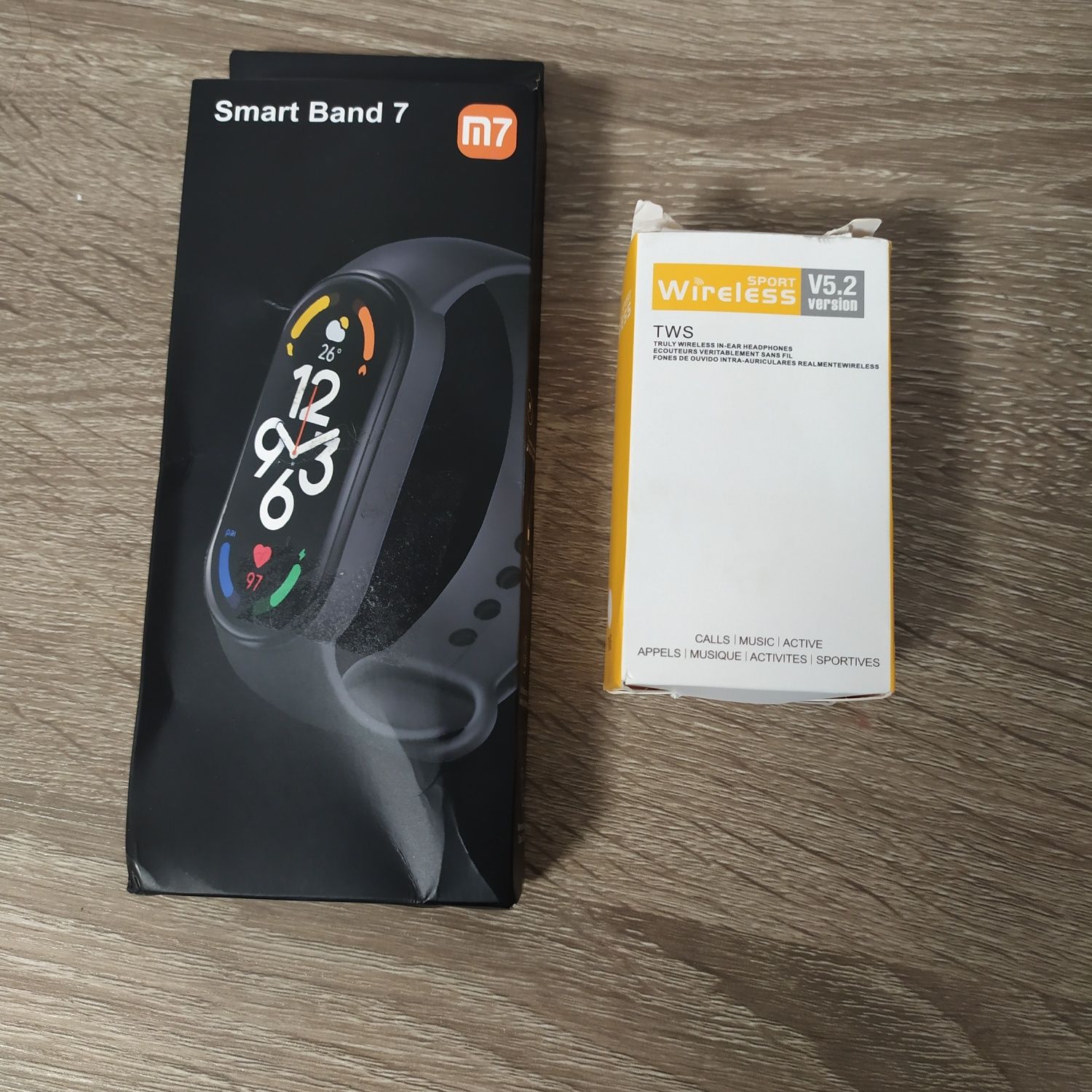 Фітнес браслет,смарт годинник Xiaomi + бездротовіі навушники