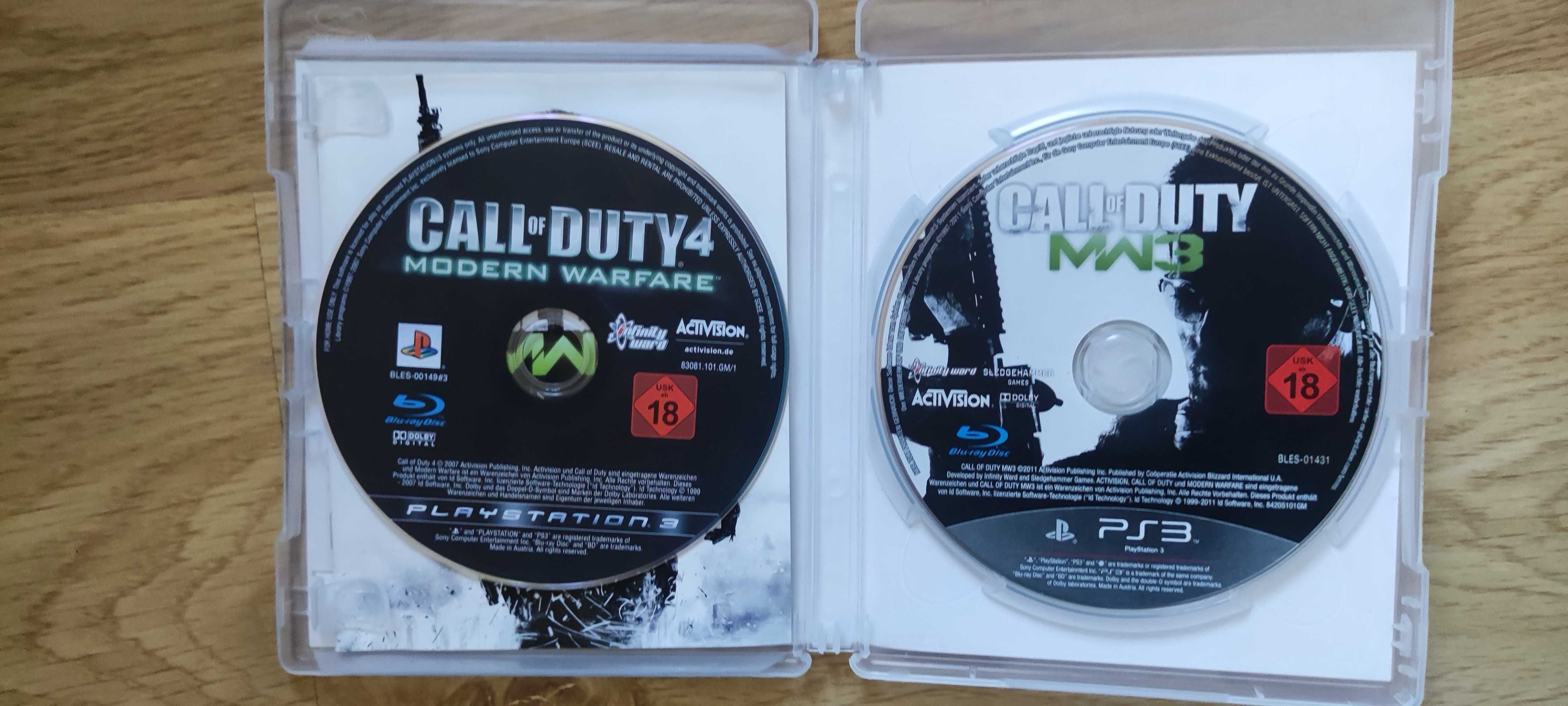 Call of Duty-Modern Warfare 3+Call of Duty 4-Modern Warfare gry ps3