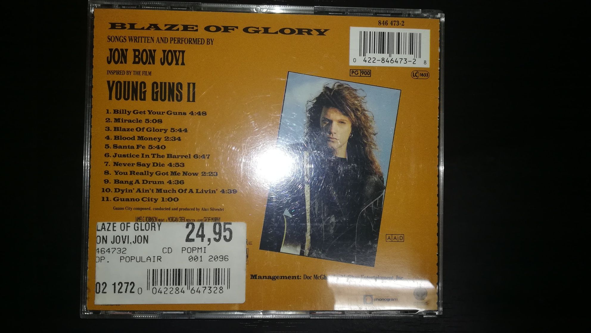 CD " Blaze of Glory " de Jon Bon Jovi (Como Novo)