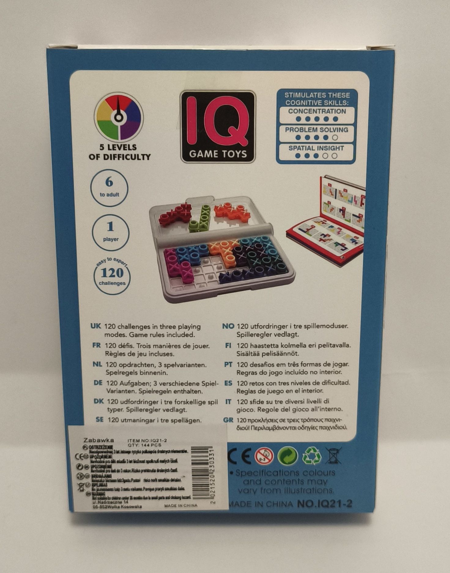 Gra logiczna IQ kółko i krzyżyk