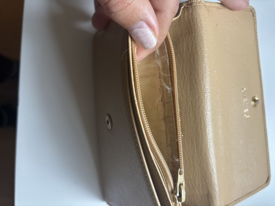 Carteira chanel bege