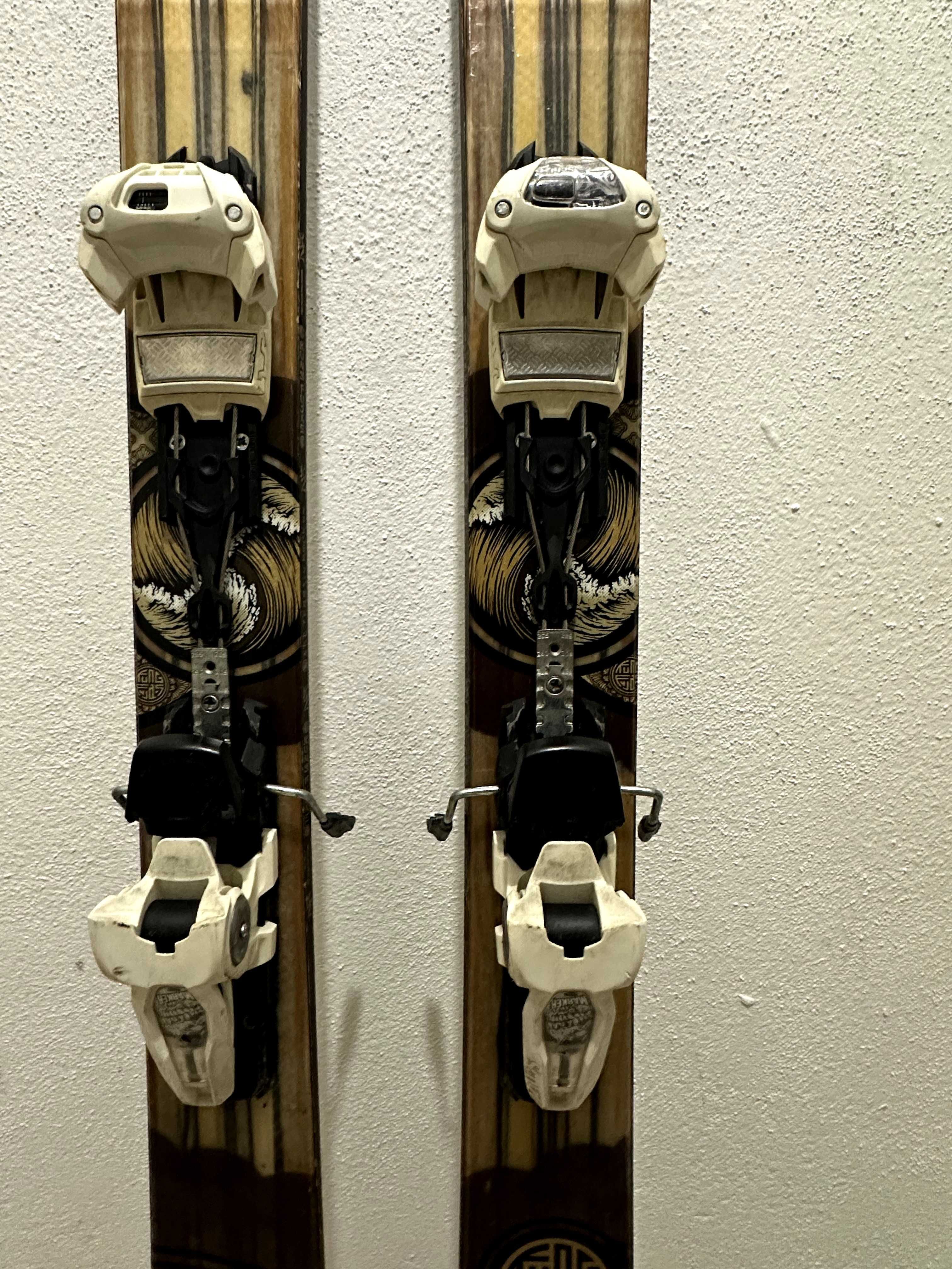 Skis K2 Kung Fujas 179cm Fixacções Marker