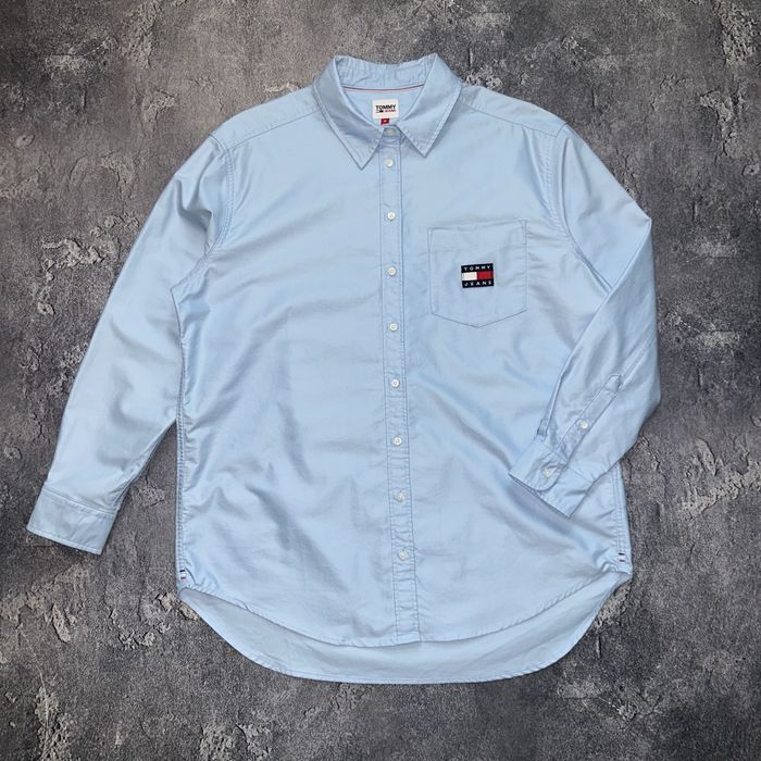 Жіноча плотна сорочка рубашка tommy jeans,Mm розмір оригінал oversize