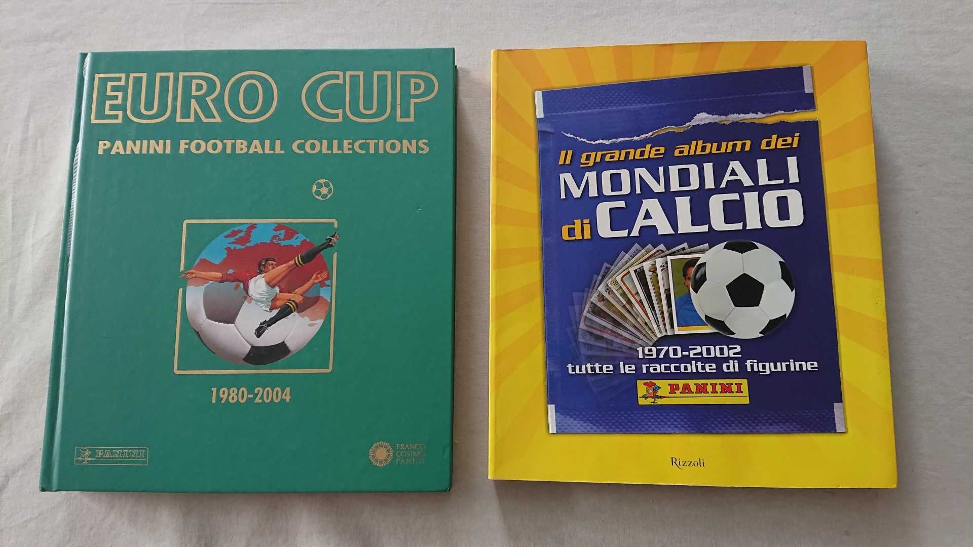 2 Livros Panini - Europeus 1980 a 2004 | Mundiais 1970 a 2002