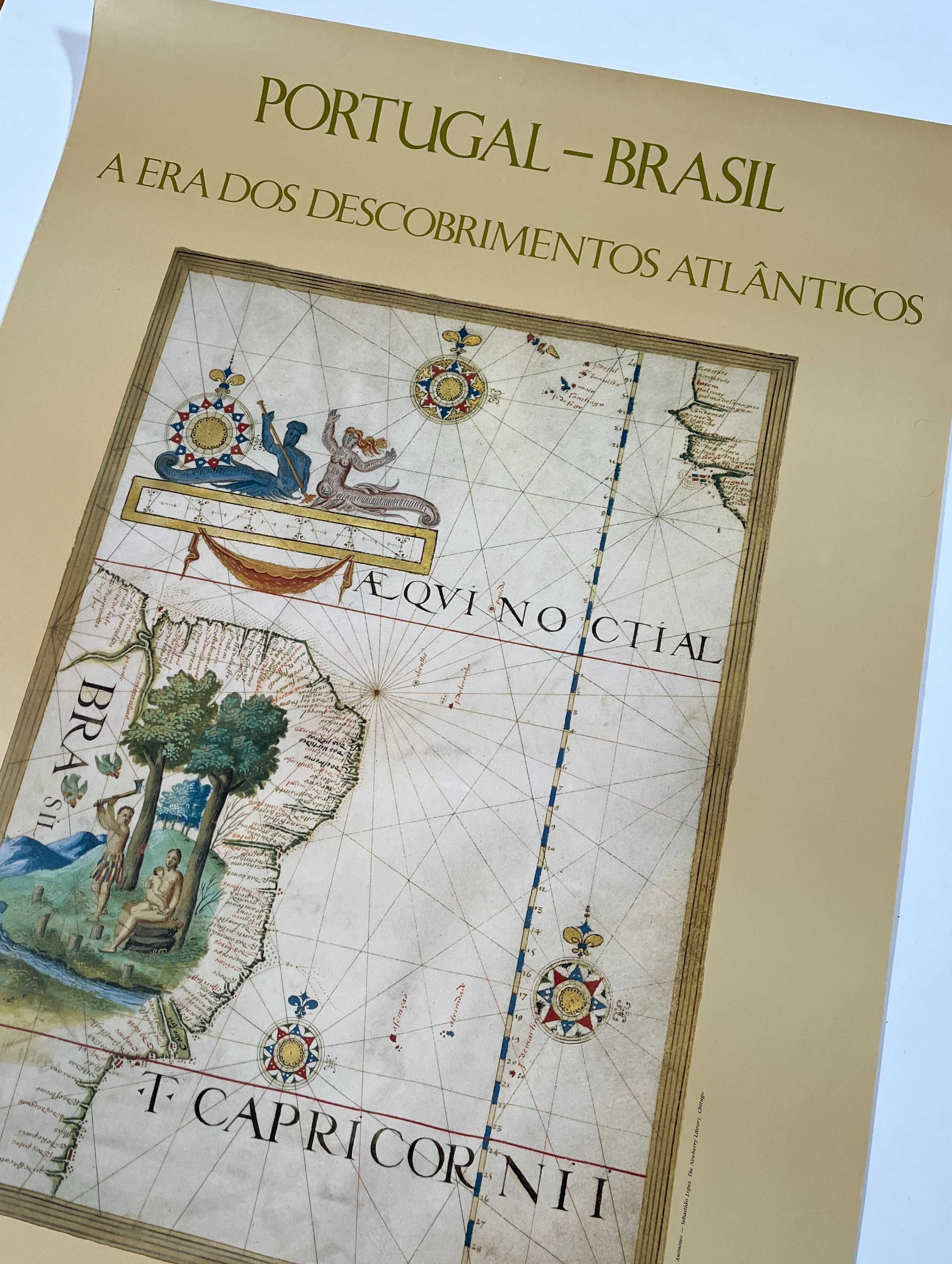 Cartaz Portugal-Brasil A Era dos Descobrimentos Atlânticos Gulbenkian