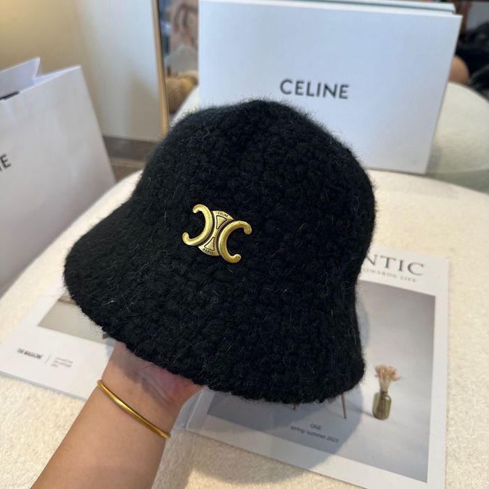 Celine czapka-kapelusz Bucket hat wełna