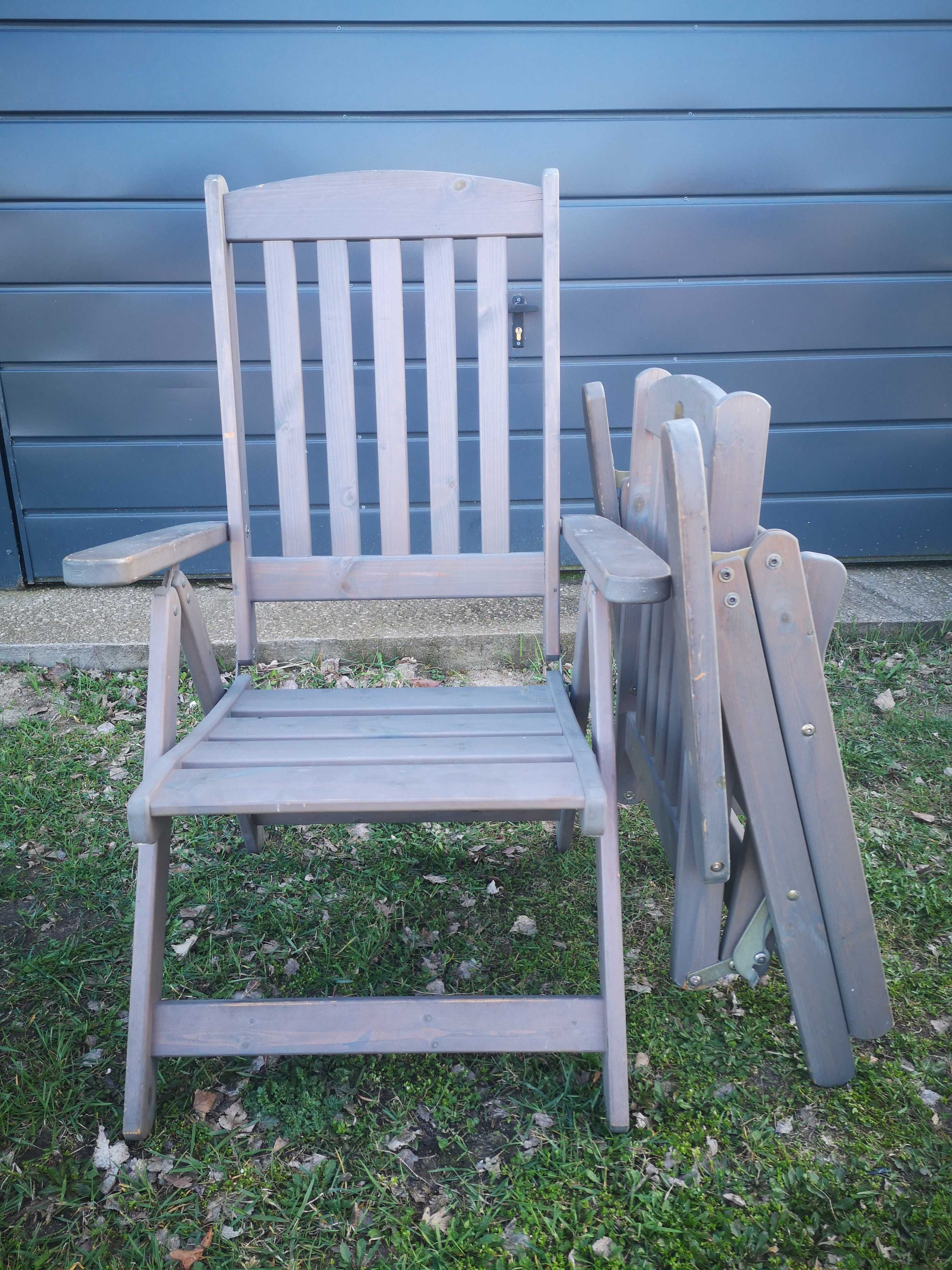 Drewniane krzesła ogrodowe Harbo SWEDEN