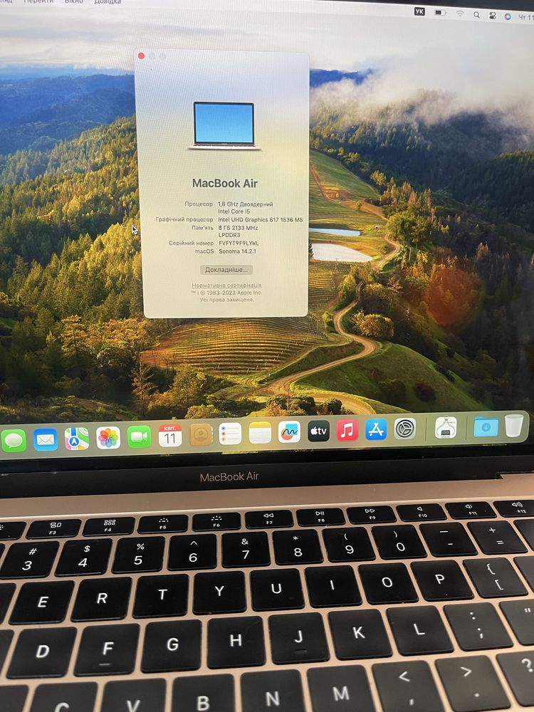 MacBook Air 13" 2019 8/128gb rose gold MVFM2