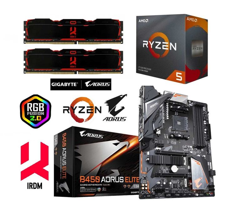 Ryzen 5 3600/ B450 AORUS/ 16Gb DDR4 игровой комплект s-AM4