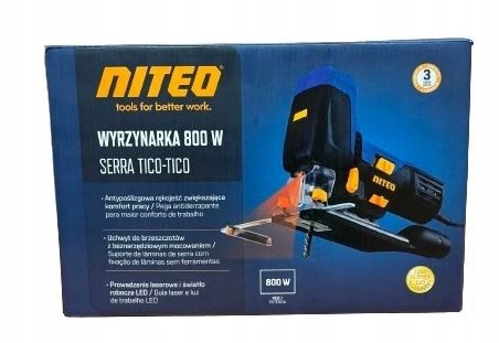 Wyrzynarka Wahadłowa 800 W Z Laserem I Oświetleniem Led + Brzeszczoty