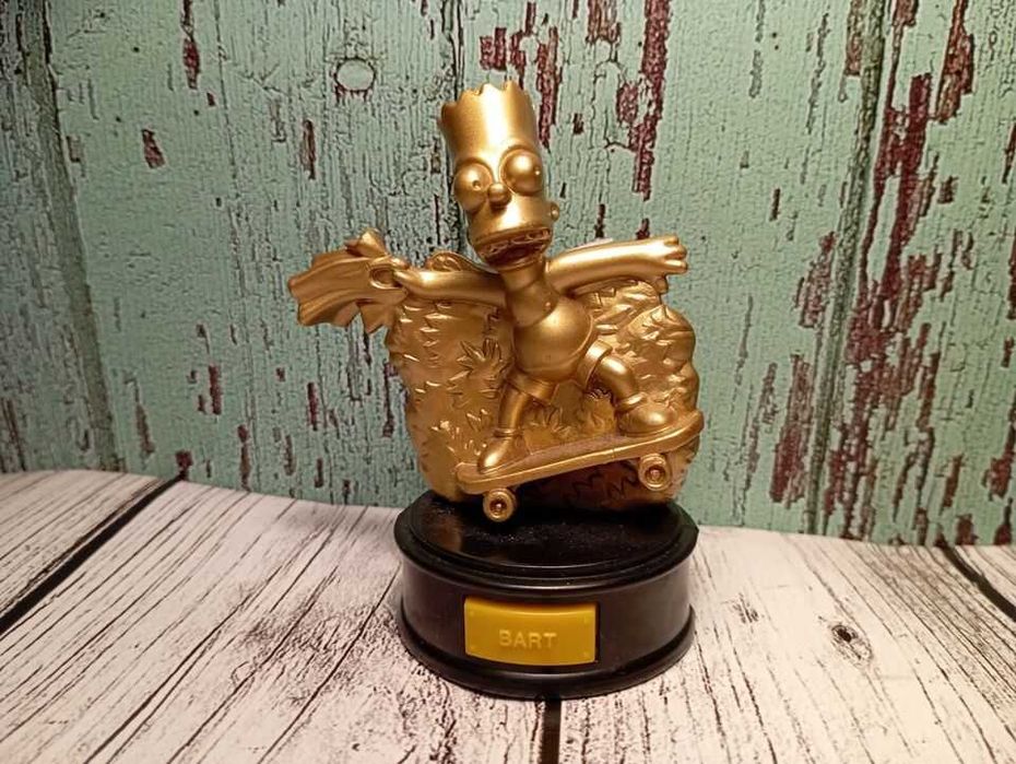The Simpsons Movie Gold estatua Bart Figura Burger King 2007