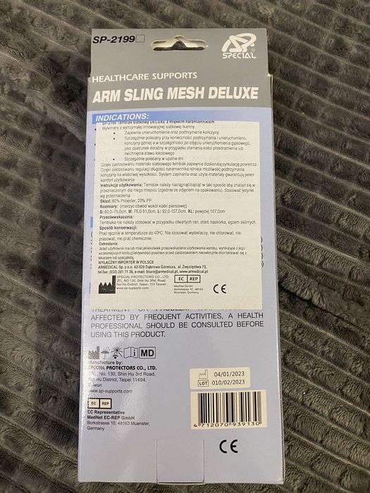 Zestaw Orteza nadgarstka + temblak