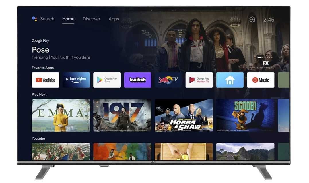 Telewizor JVC LT-43VA7300:  4K UHD, Bluetooth, Wi-Fi, LAN, HDMI 2.1,