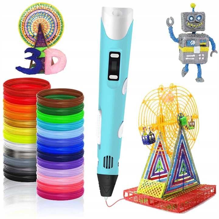 Długopis ~~Drukarka~~ 3D Pen Zestaw +WKŁADY 160 METRÓW