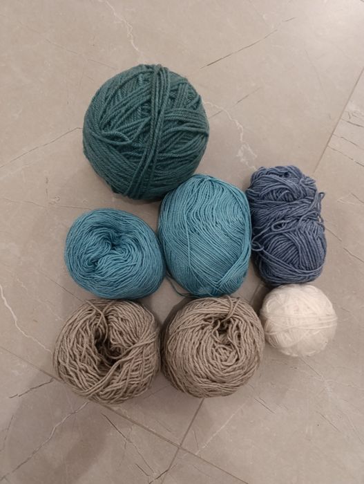 Kolorowa wełna zadbana