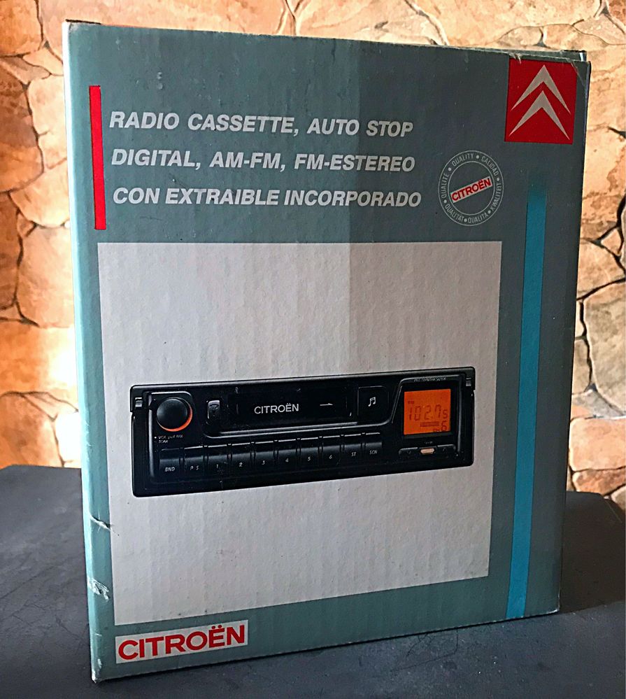 Radio Citroen antigo, novo na caixa