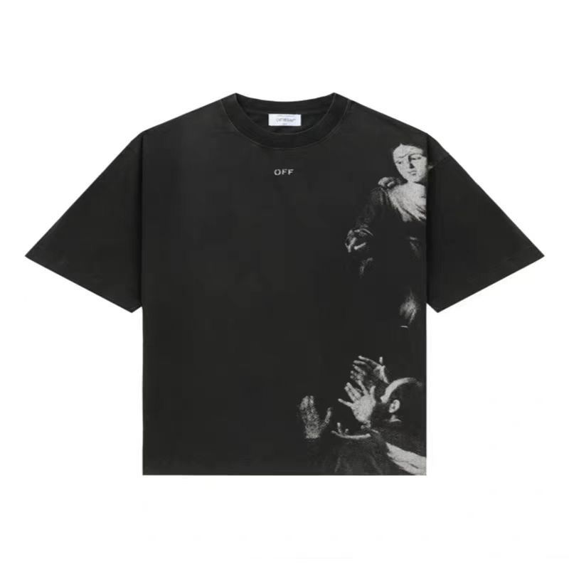BALENCIAGA красная мужская футболка унисекс оверсайз tape type scotch