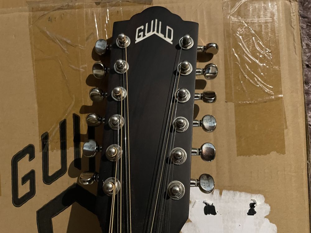 Guild F-2512E Maple 12-String Acoustic Guitar (Natural) BLD - Sem Case