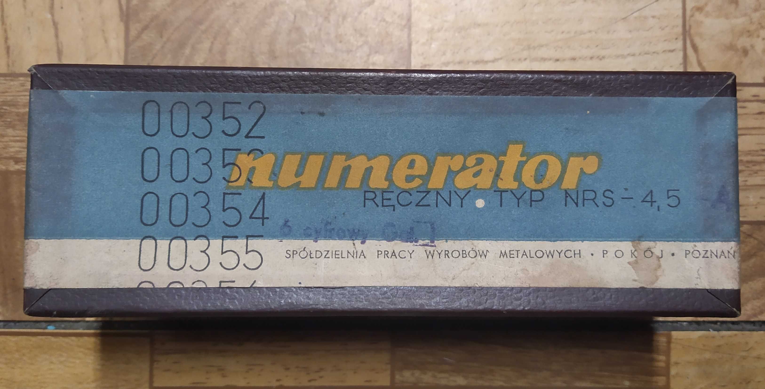 Numerator ręczny typ NRS 4,5 ZABYTEK
