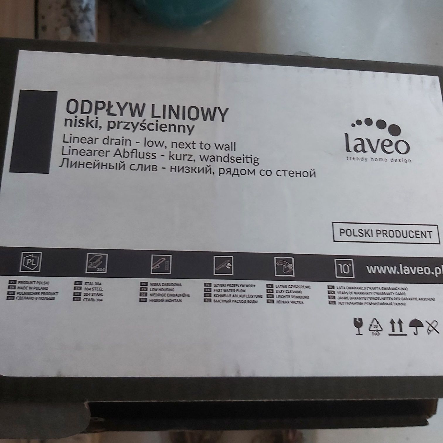 Odplyw liniowy laveo basso 90 cm