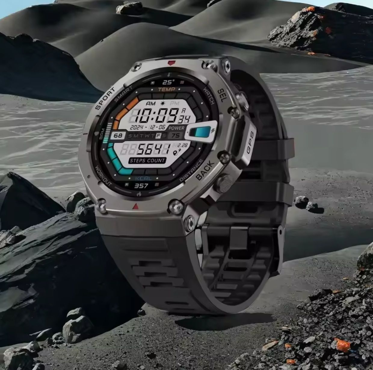 Тактичний смарт годинник DM58 з Укр. мовою + Compass + GPS
