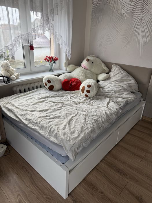 Łóżko podwójne MALM IKEA