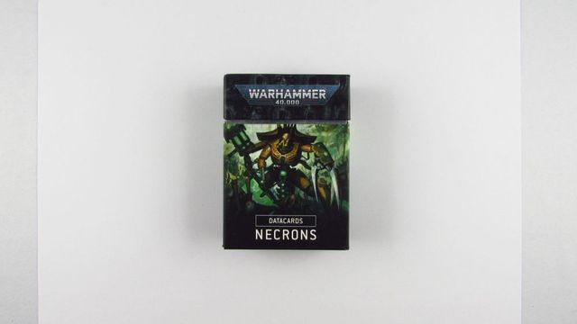GAMES WORKSHOP - Warhammer 40,000 Datacards Necrons Karty