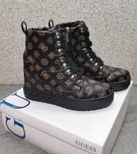 Guess oryginalne botki na koturnie sneakersy r. 39