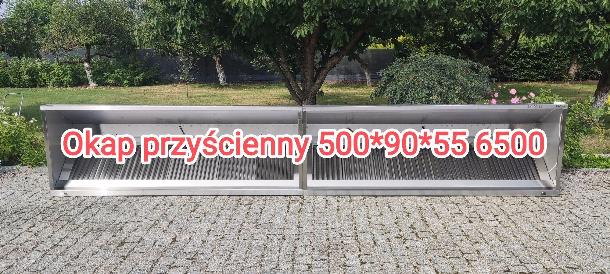 Okap gastronomiczny, Dora metal, okap przyścienny trapezowy