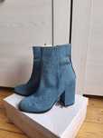 United colors of benetton buty kozaki botki jeansowa na obcasie r. 37