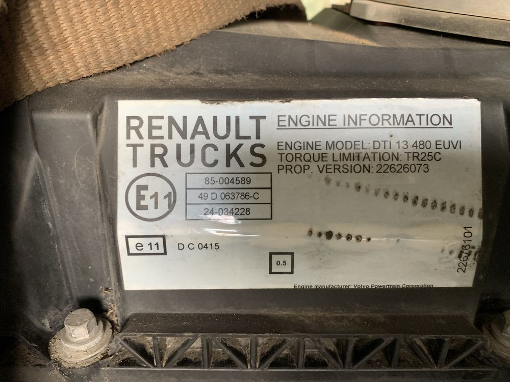 Silnik renault gama t range dti 13480 k4