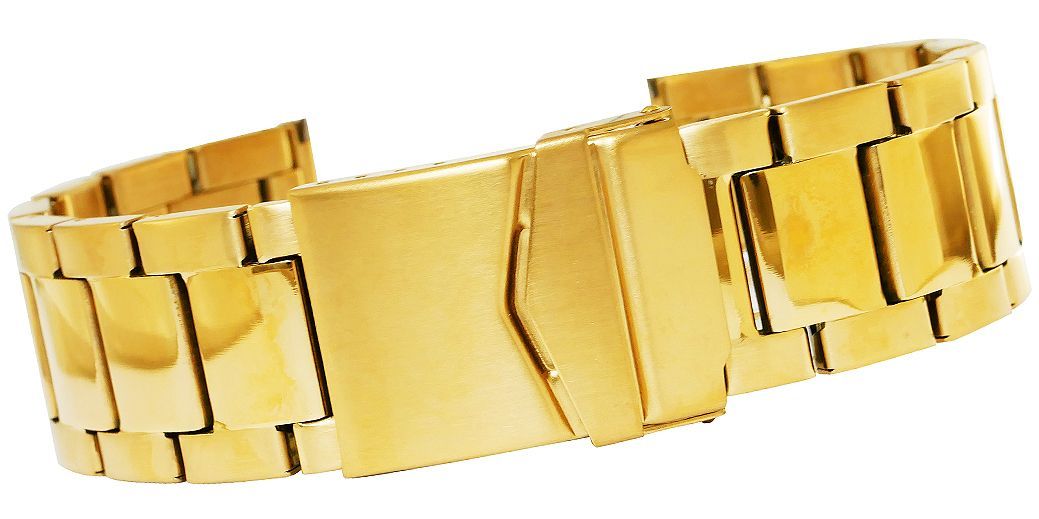 bransoleta regulowana złota pvd 22 mm 676g-22