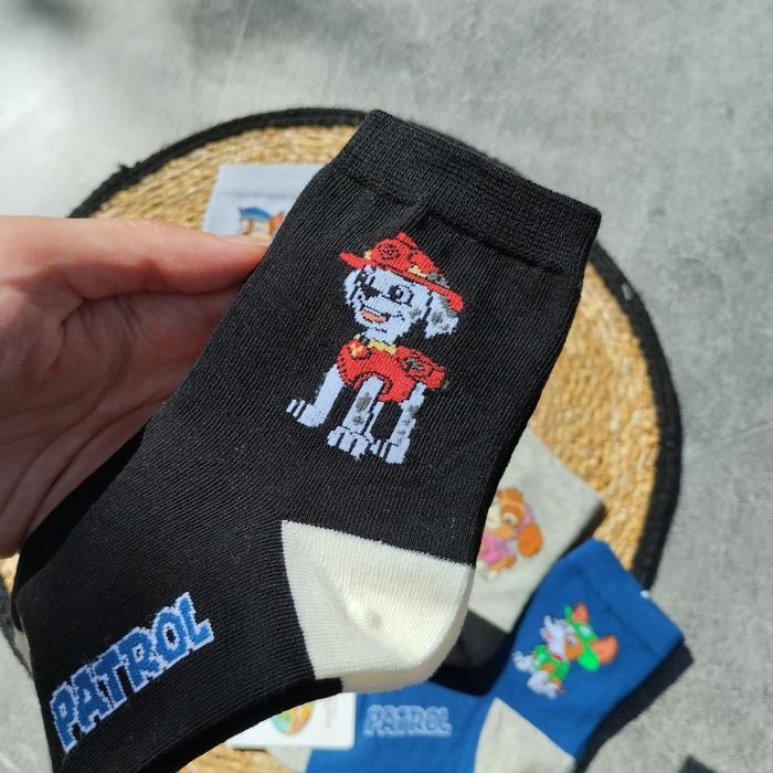 Ніжні тонкі дитячі шкарпетки зі щенячим патрулем, оплата як зручно