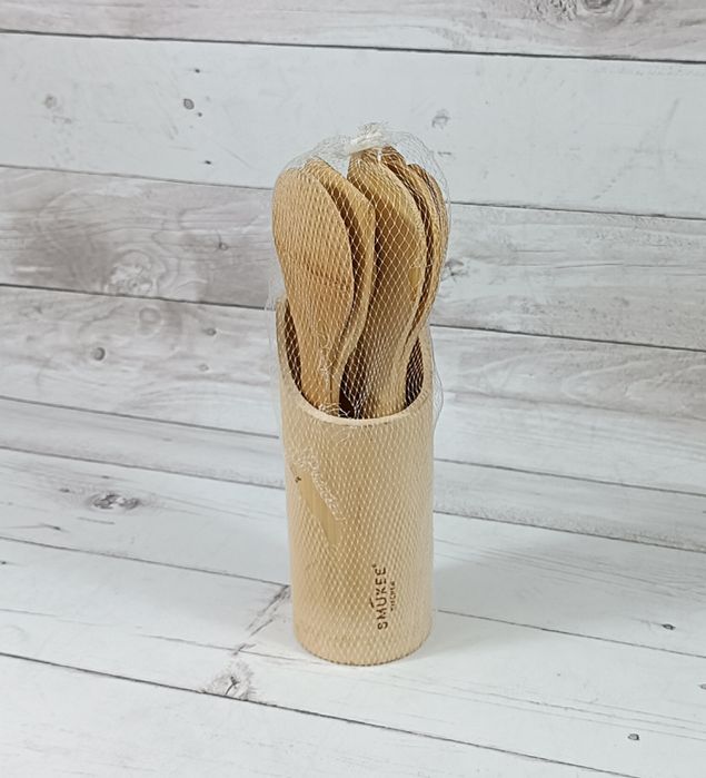 Zestaw drewnianych łyżek Smukee 7 sztuk